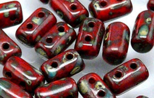 Rulla 5 x 3mm Tube 2.5" : Opaque Red - Picasso