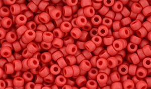 Matubo Seed Bead 8/0 : Matte - Opaque Red