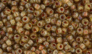 Matubo Seed Bead 8/0 : Crystal - Picasso