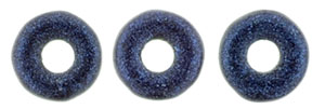 Ring Bead 1/4mm Tube 2.5" : Metallic Suede - Blue
