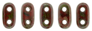 CzechMates Bar 6 x 2mm Tube 2.5" : Opaque Red - Bronze Picasso