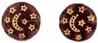 Flat Star Beads 13mm: Amethyst