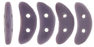 CzechMates Crescent 10 x 3mm : Matte - Opaque Purple