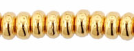 Rondelle 4mm : 24K Gold Plated