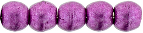 Round Beads 2mm : ColorTrends: Saturated Metallic Pink Yarrow