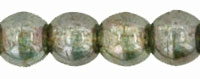Round Beads 3mm : Luster - Transparent Green