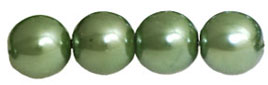 Pearl Coat - Round 6mm : Pearl - Sage Green
