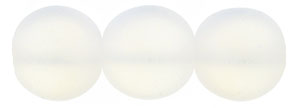 Round Beads 8mm : Matte - White