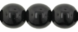 Round Beads 10mm : Jet