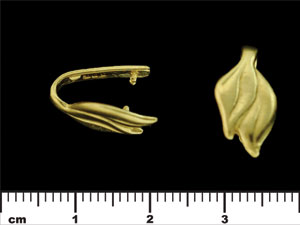 Leaf Double Pinch Bail 17/9mm : Gold