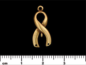 Awareness Ribbon 21/9mm : Antique Brass