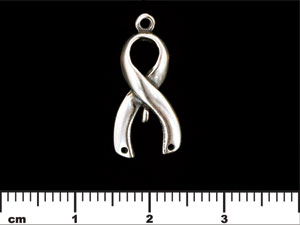 Awareness Ribbon 21/9mm : Antique Silver