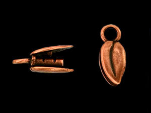 Leaf Locking Pinch Tube 13/5mm : Antique Copper
