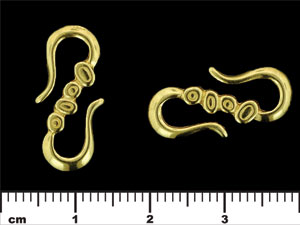 Pebble Patterened Hook 12/23mm : Gold