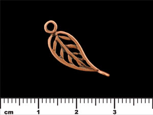 Leaf Twist Link 25/7mm : Antique Copper