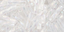 TOHO Twisted Bugle #3 : Transparent-Rainbow Crystal