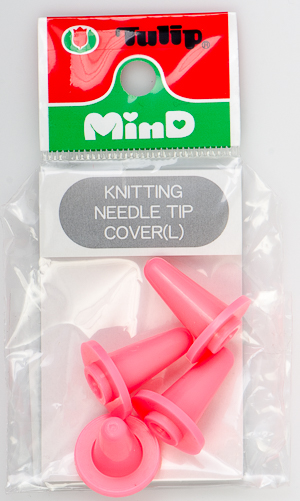 Tulip - Knitting Needle Tip Cover (4 pcs) : Pink Large